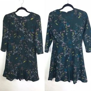 Banana Republic Green Floral Dress
